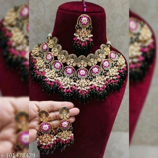 Elite Glittering Women Pearl Jewelry Bridal Set