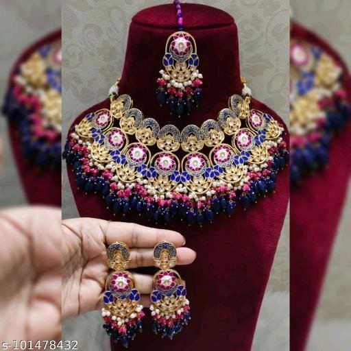Elite Glittering Women Pearl Jewelry Bridal Set