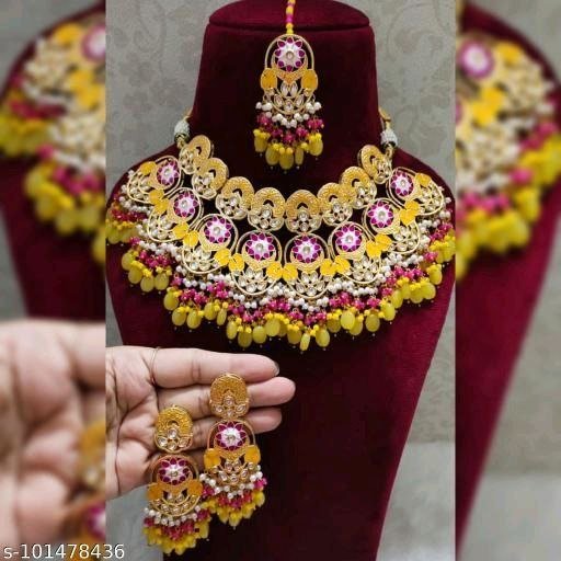 Elite Glittering Women Pearl Jewelry Bridal Set