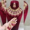 Elite Glittering Women Pearl Jewelry Bridal Set