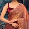 TWO-TONE GOLDEN DIAMOND SUNERI SAREE