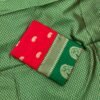 Elegant AAB (MANALI) Red with green border Saree