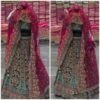 Green Bollywood style Fox Georgette Lehenga Green