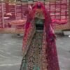 Green Bollywood style Fox Georgette Lehenga Green