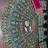 Green Bollywood style Fox Georgette Lehenga Green