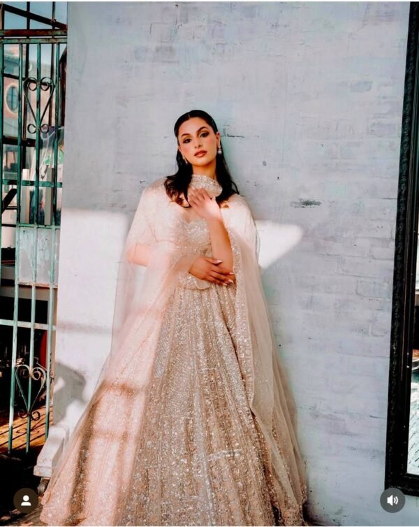 Elegant Kasturi Silk Lehenga bridal glamour gold Set