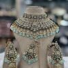 Gold-Plated Traditional Kundan Pearl Choker Necklace many colours