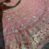 Pink mirror Multicolour Whiscos Embroidery dinner lehenga