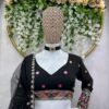 Black Casual elegant sequence and embroidery lehenga