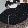 Black Casual elegant sequence and embroidery lehenga