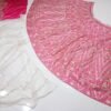 Pink Mirror Embroidered Devsena Silk Elegant Dinner Lehenga