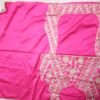 Pink Mirror Embroidered Devsena Silk Elegant Dinner Lehenga