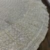 White mirror like foil work design dinner lehenga