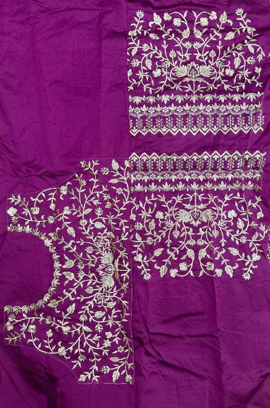 Purple Classic gold embroidery Casual wear lehenga