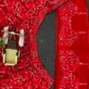 Red Sequence Shiny Vibrant Dinner lehenga