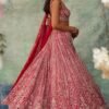 Red Grand Bridal full Sequence silk lehenga shiny
