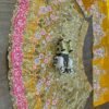 Orange floral design embroidery dinner grand lehenga