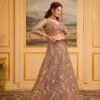 Pink Partywear Georgette Lehenga with Full Flair