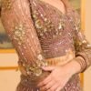 Pink Partywear Georgette Lehenga with Full Flair