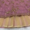 Pink Partywear Georgette Lehenga with Full Flair