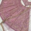 Pink pearl Kasturi Silk Embellished elegant dinner lehenga