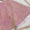 Pink pearl Kasturi Silk Embellished elegant dinner lehenga