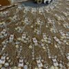 Gold mirror sequence shiny dinner bridal lehenga