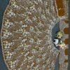 Gold mirror sequence shiny dinner bridal lehenga
