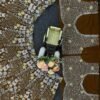 Gold mirror sequence shiny dinner bridal lehenga