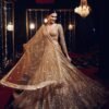 Gold glamour kasturi silk glitter Georgette dinner lehenga