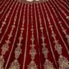Red Kasturi silk elegant bridal set lehenga with traditional
