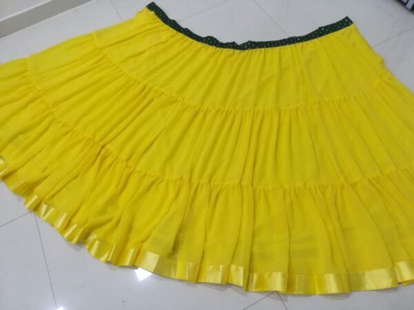 photo_6197106542604563919_y Yellow banglori silk georgette casual sequence lehenga