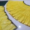 Yellow banglori silk georgette casual sequence lehenga