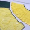Yellow banglori silk georgette casual sequence lehenga