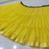 Yellow banglori silk georgette casual sequence lehenga