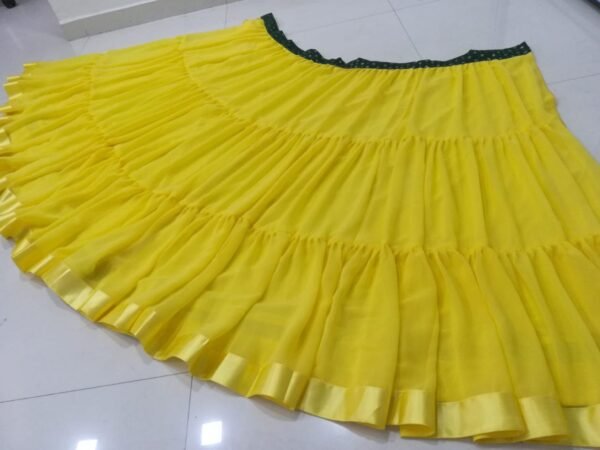 photo_6197106542604563924_y Yellow banglori silk georgette casual sequence lehenga