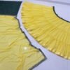 Yellow banglori silk georgette casual sequence lehenga