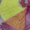 Apple Green with pink blouse dinner Kasturi Silk lehenga