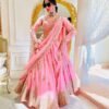 Pink Fox Georgette Sequence casual simple lehenga